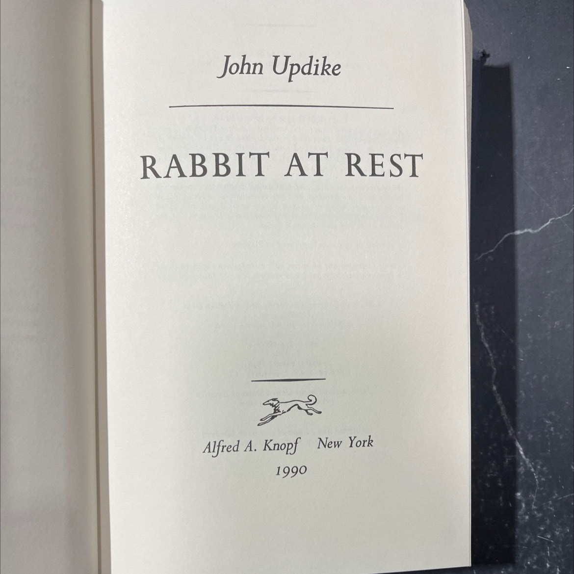 rabbit at rest book, by John Updike, 1990 Hardcover image 2