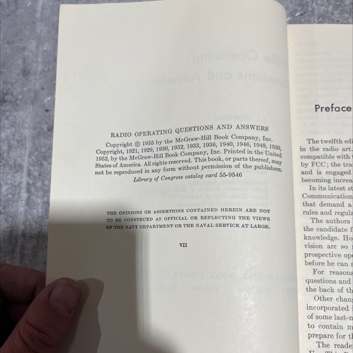 radio operating questions and answers book, by j. l. hornung, alexander a. mckenzie, 1955 Hardcover image 3