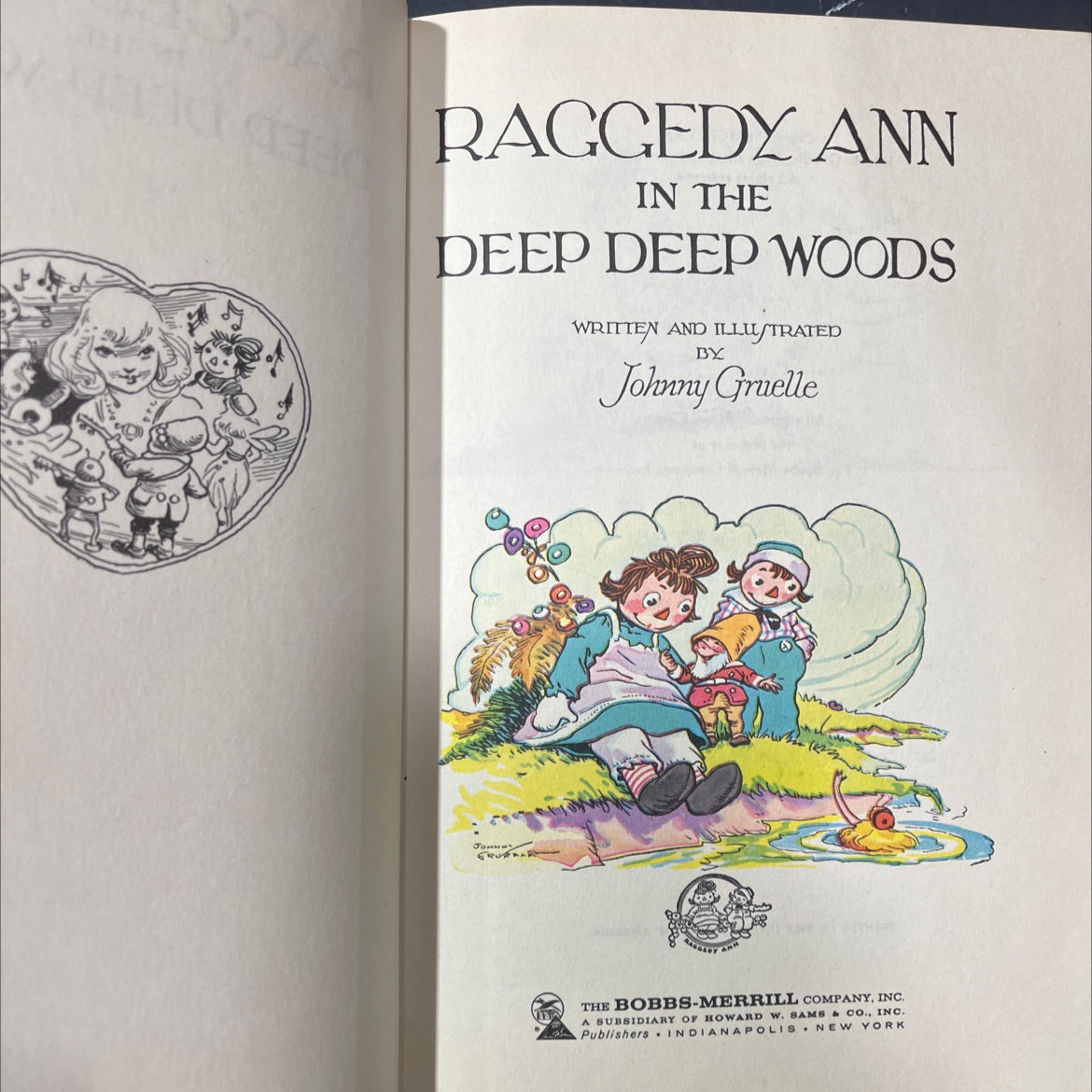 raggedy ann in the deep deep woods book, by Johnny Gruelle, 1930 Hardcover image 2