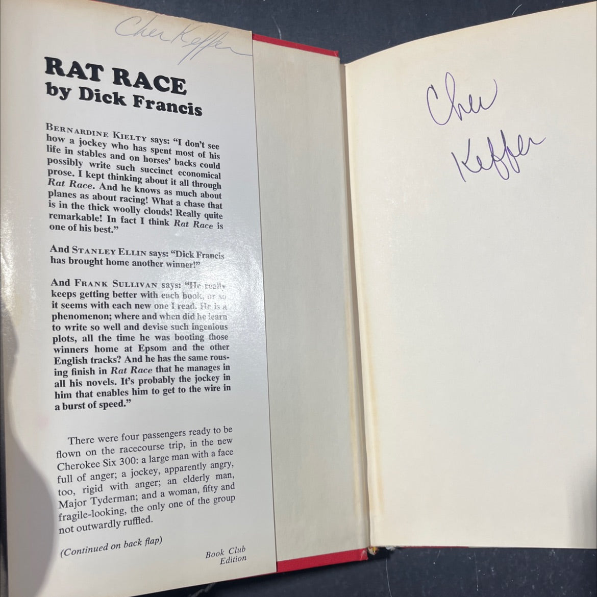 rat race book, by Dick Francis, 1971 Hardcover image 4