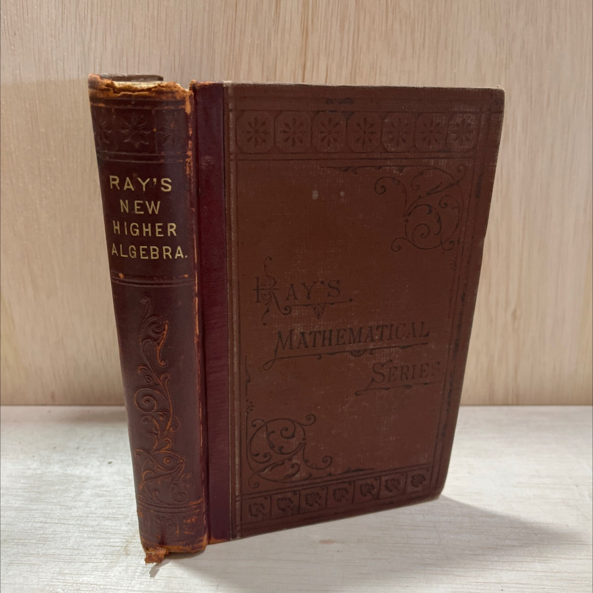 ray's new higher algebra book, by joseph ray, 1866 Hardcover, Antique image 1