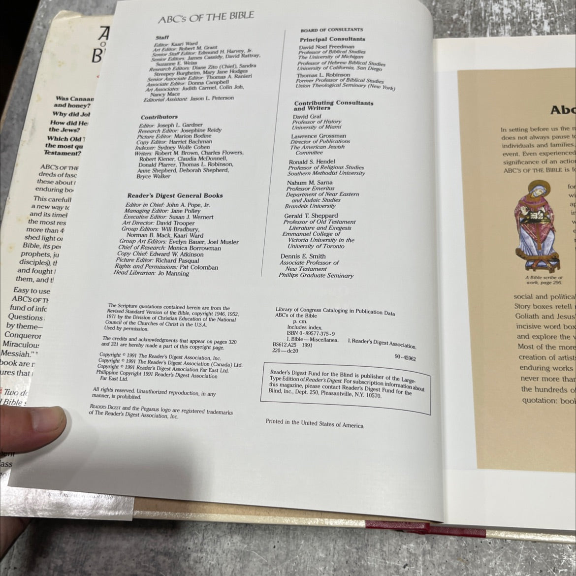 reader's digest abc's of the bible book, by The Reader's Digest Association, Inc., 1991 Hardcover image 3