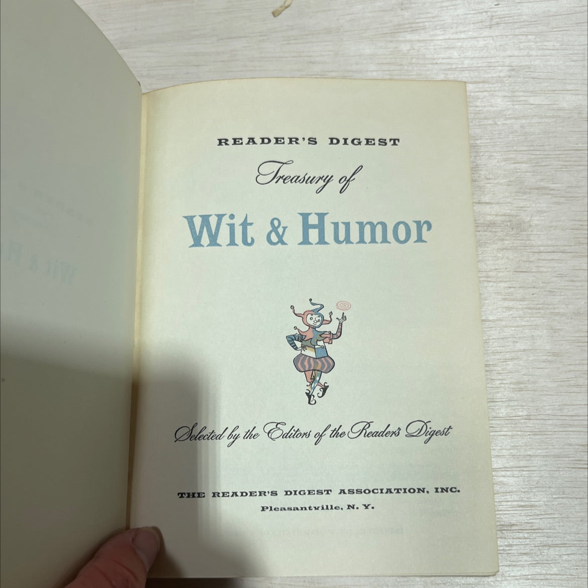 reader's digest treasury of wit & humor book, by the editors of the reader's digest, 1958 Hardcover image 2