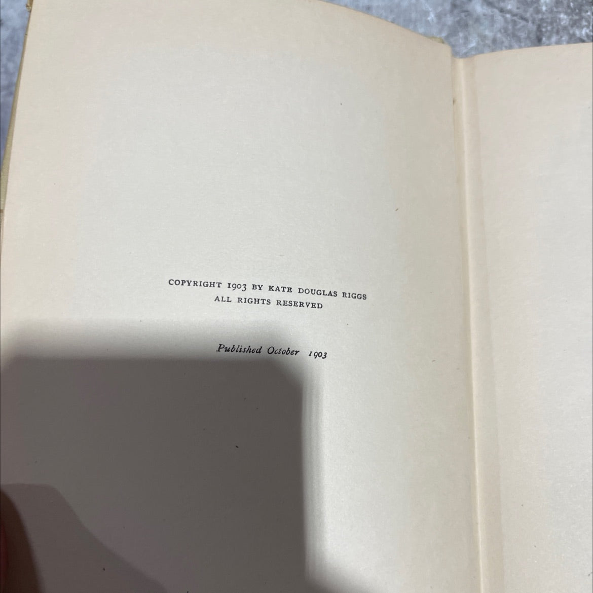 rebecca of sunnybrook farm book, by kate douglas wiggin, 1903 Hardcover image 3