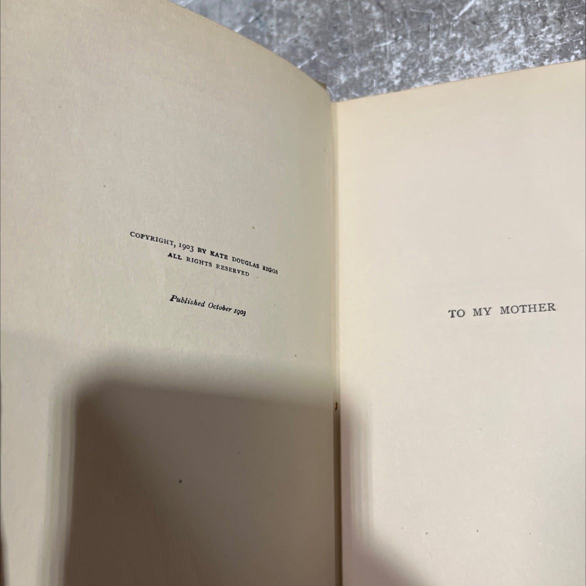 rebecca of sunnybrook farm book, by kate douglas wiggin, 1903 Hardcover image 3