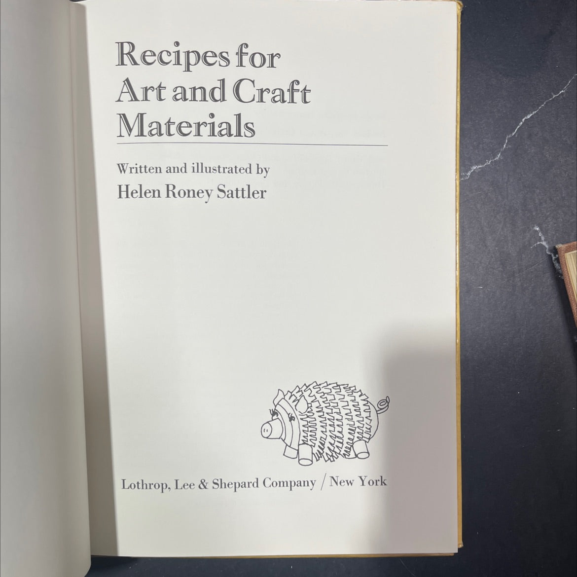recipes for art and craft materials book, by helen roney sattler, 1973 Hardcover image 2