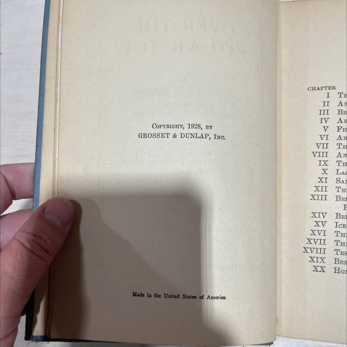 reck of brewster's plane book, by eustace l. adams, 1928 Hardcover image 3
