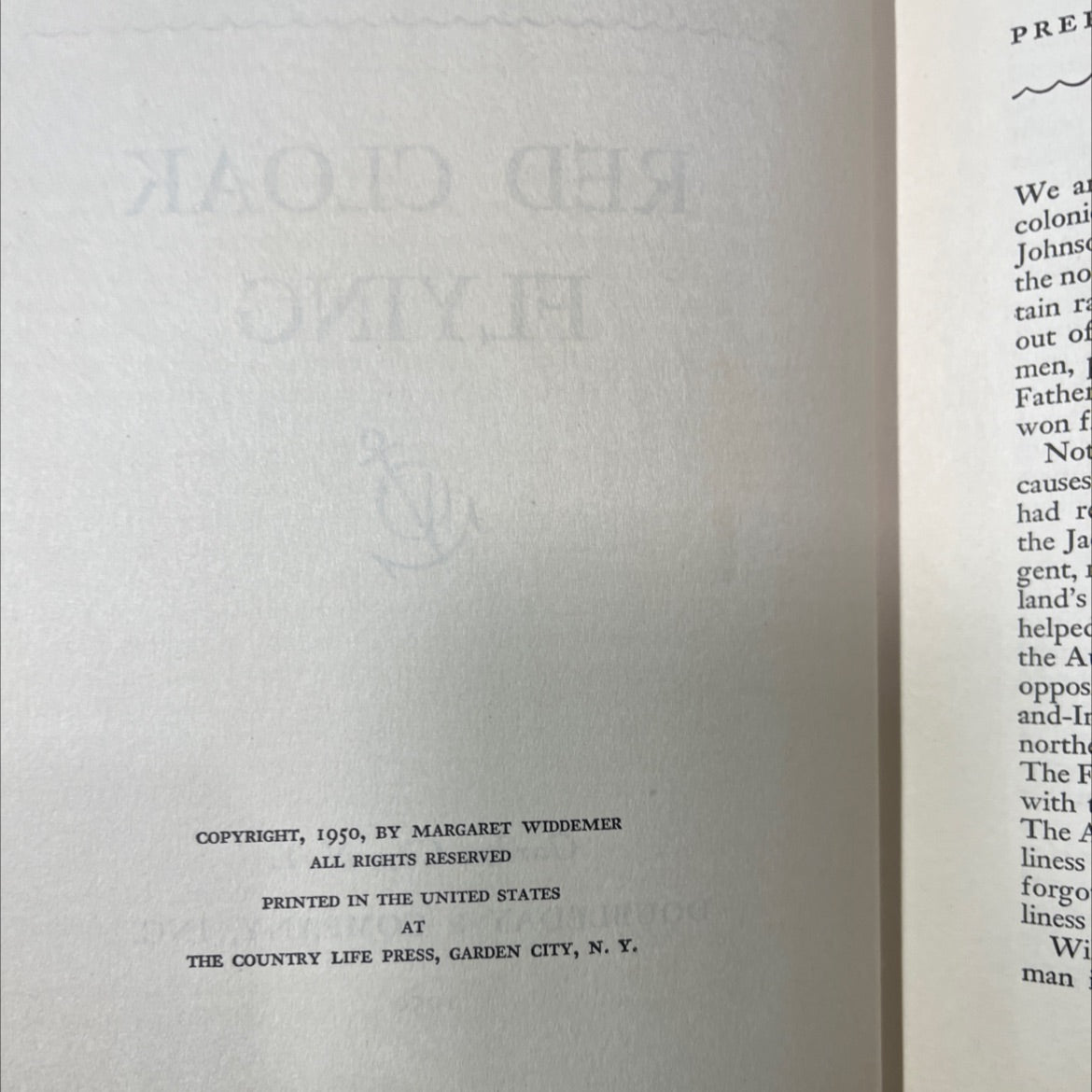 red cloak book, by margaret widdemer, 1950 Hardcover image 3