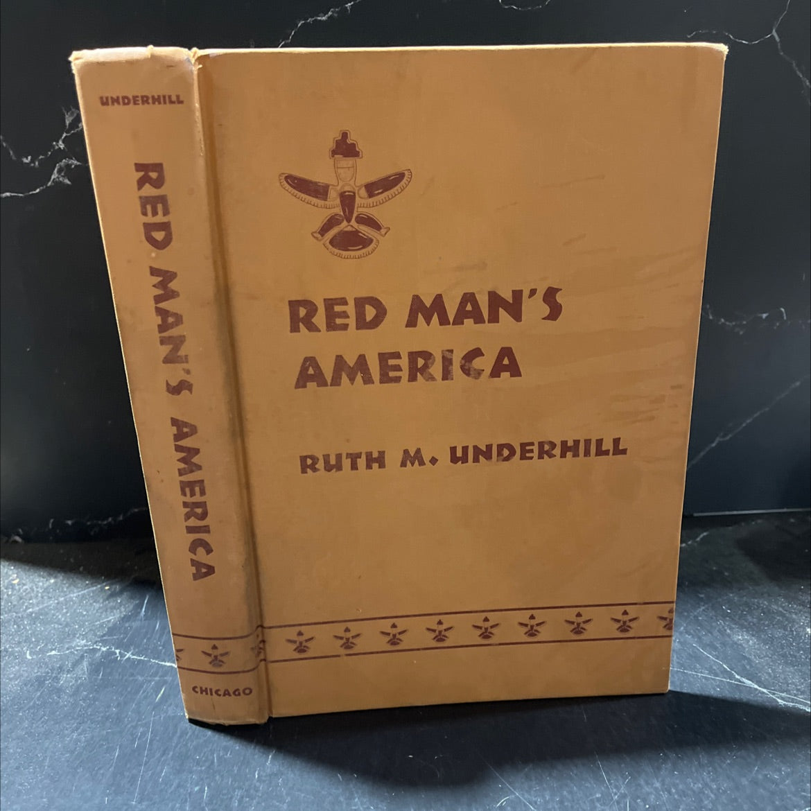 red man's america a history of indians in the united states book, by ruth murray underhill, 1960 Hardcover image 1