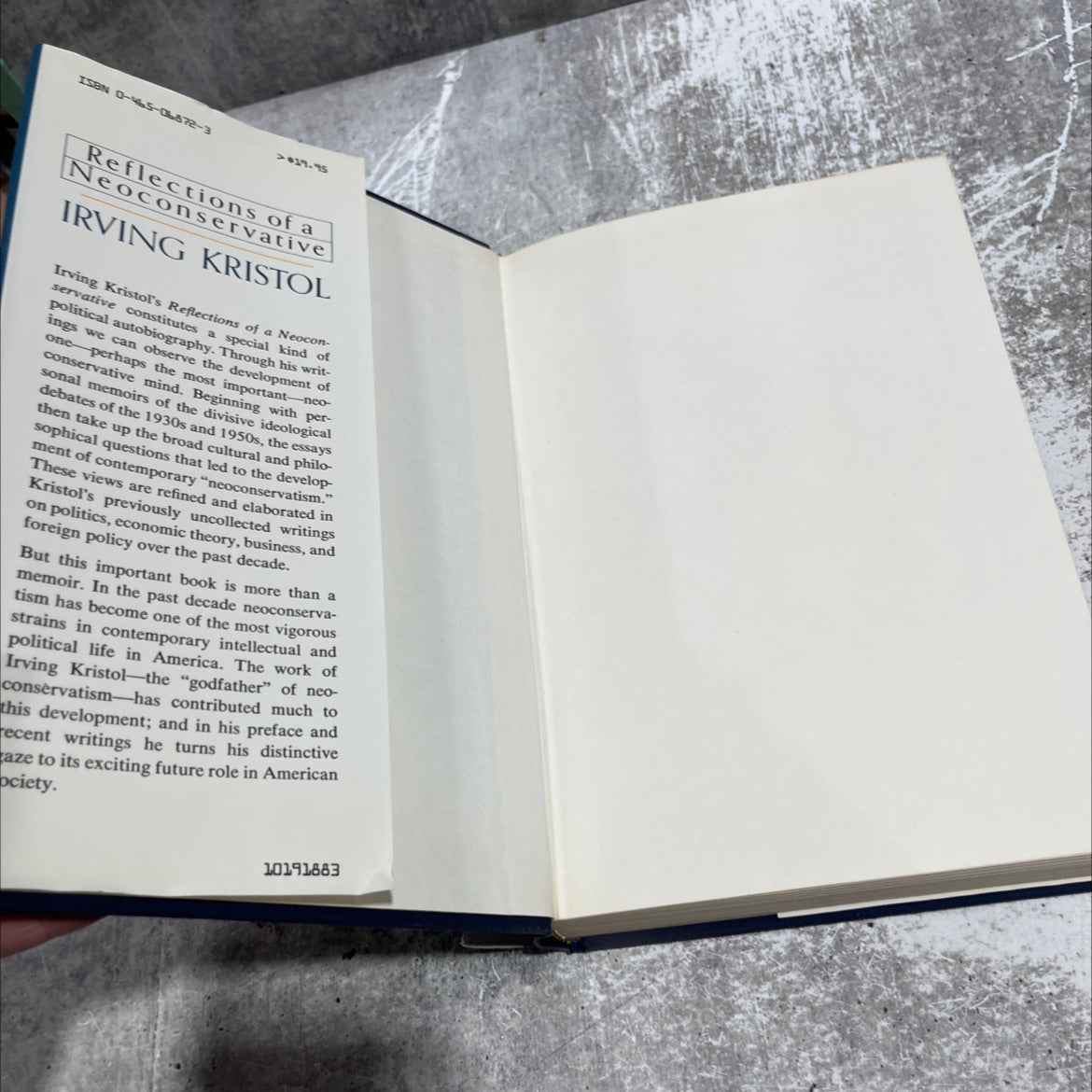 reflections of a neoconservative looking back, looking ahead book, by irving kristol, 1983 Hardcover image 4
