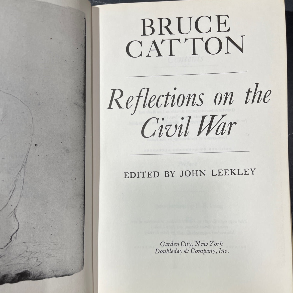 reflections on the civil war book, by bruce catton, 1981 Hardcover image 2