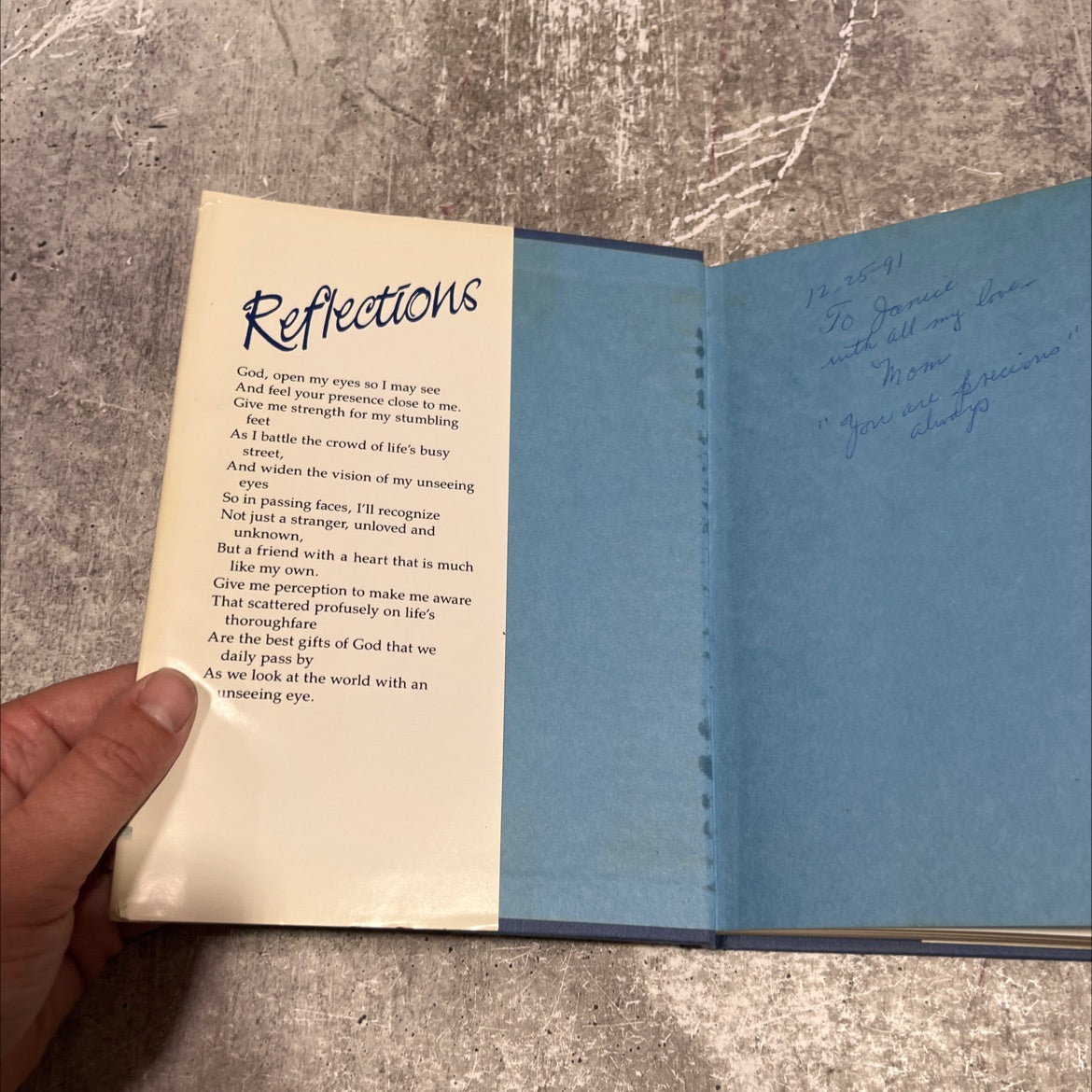 reflections book, by helen steiner rice, 1990 Hardcover image 4