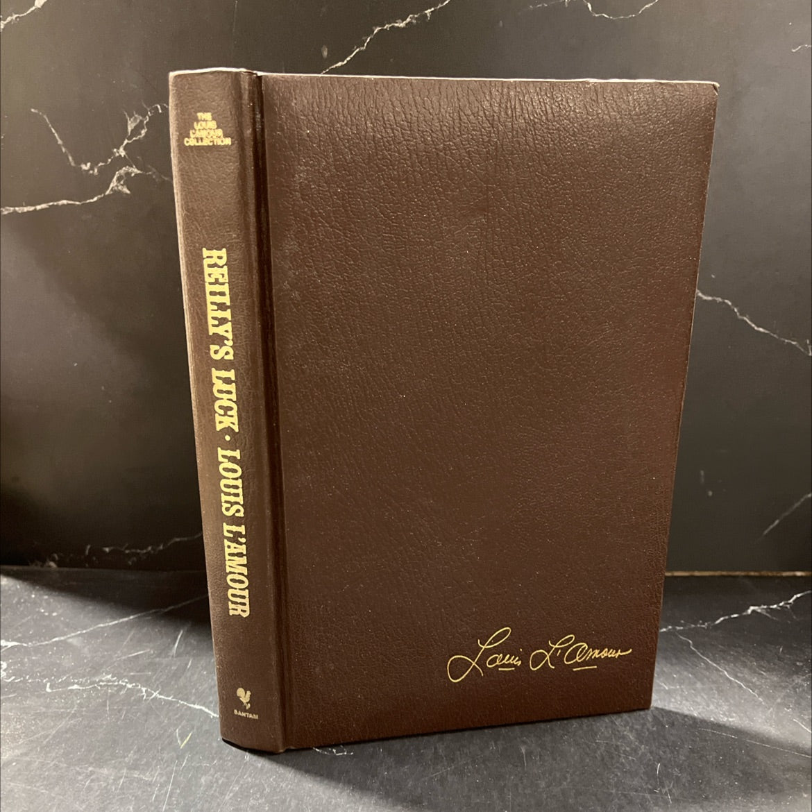 reilly's luck book, by louis l'amour, 1981 Leather image 1