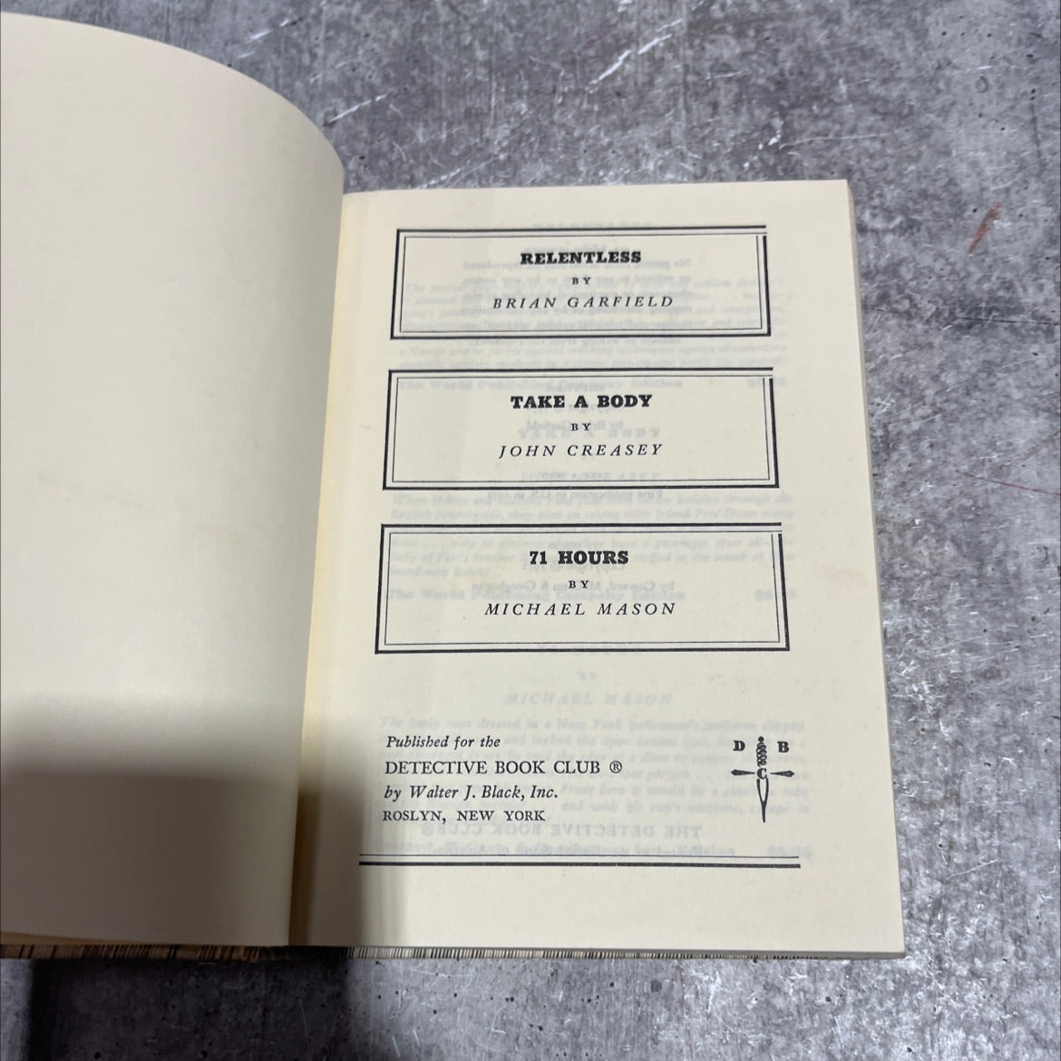 relentless book, by brian garfield, 1972 Hardcover image 2