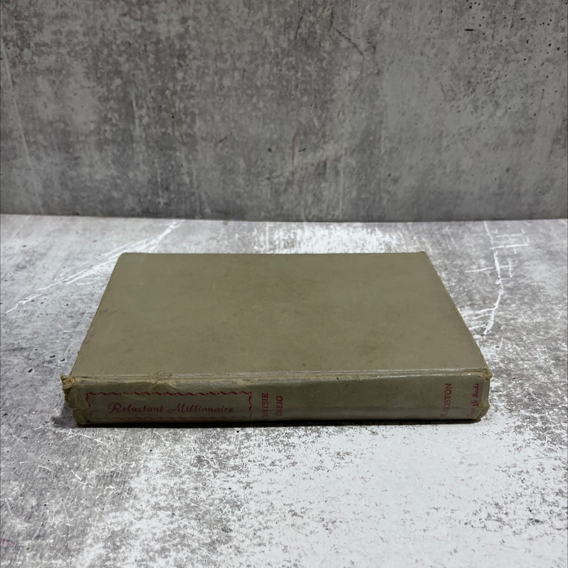 reluctant millionaire book, by maysie greig, 1970 Hardcover image 4