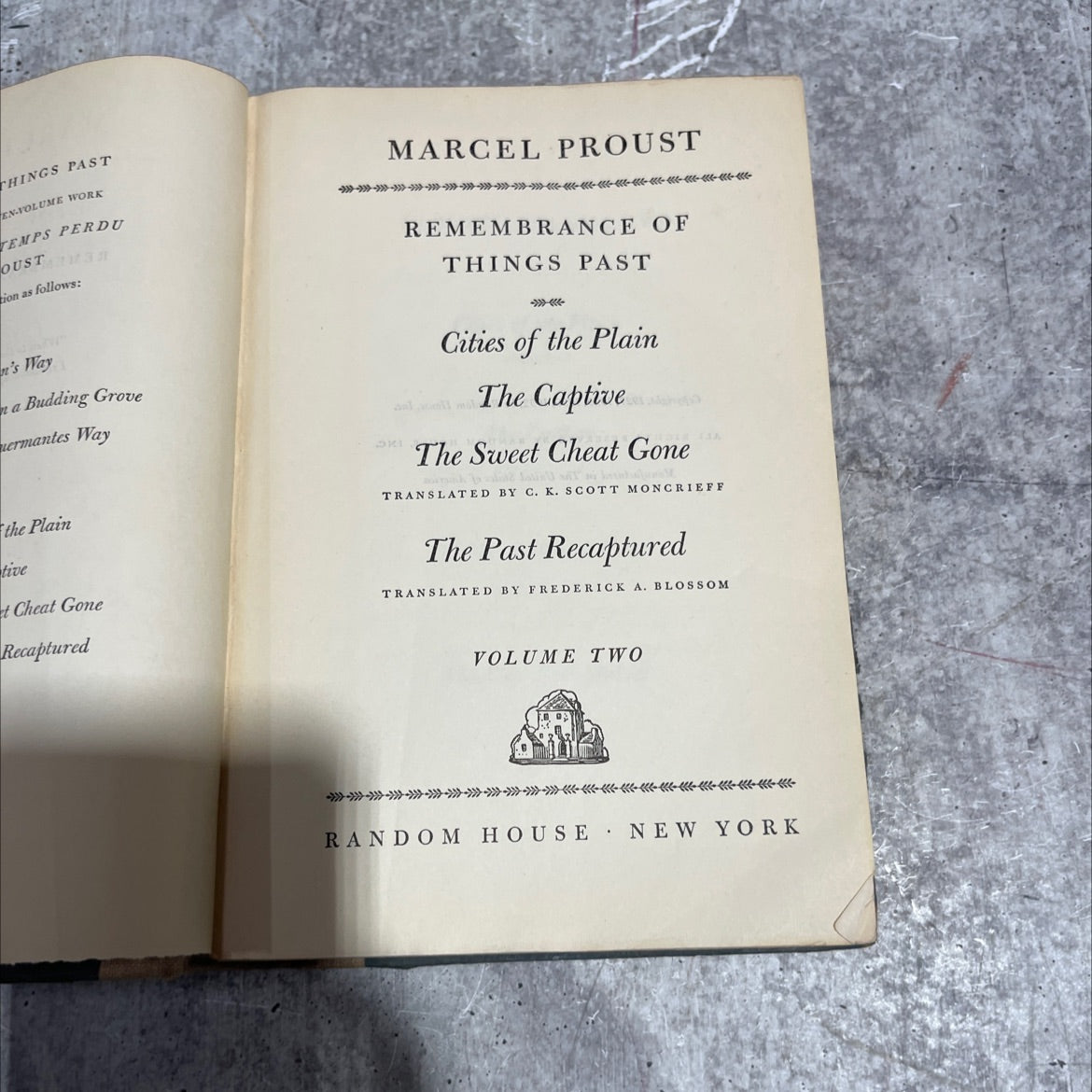 remembrance of things past book, by marcel proust, 1932 Hardcover image 2