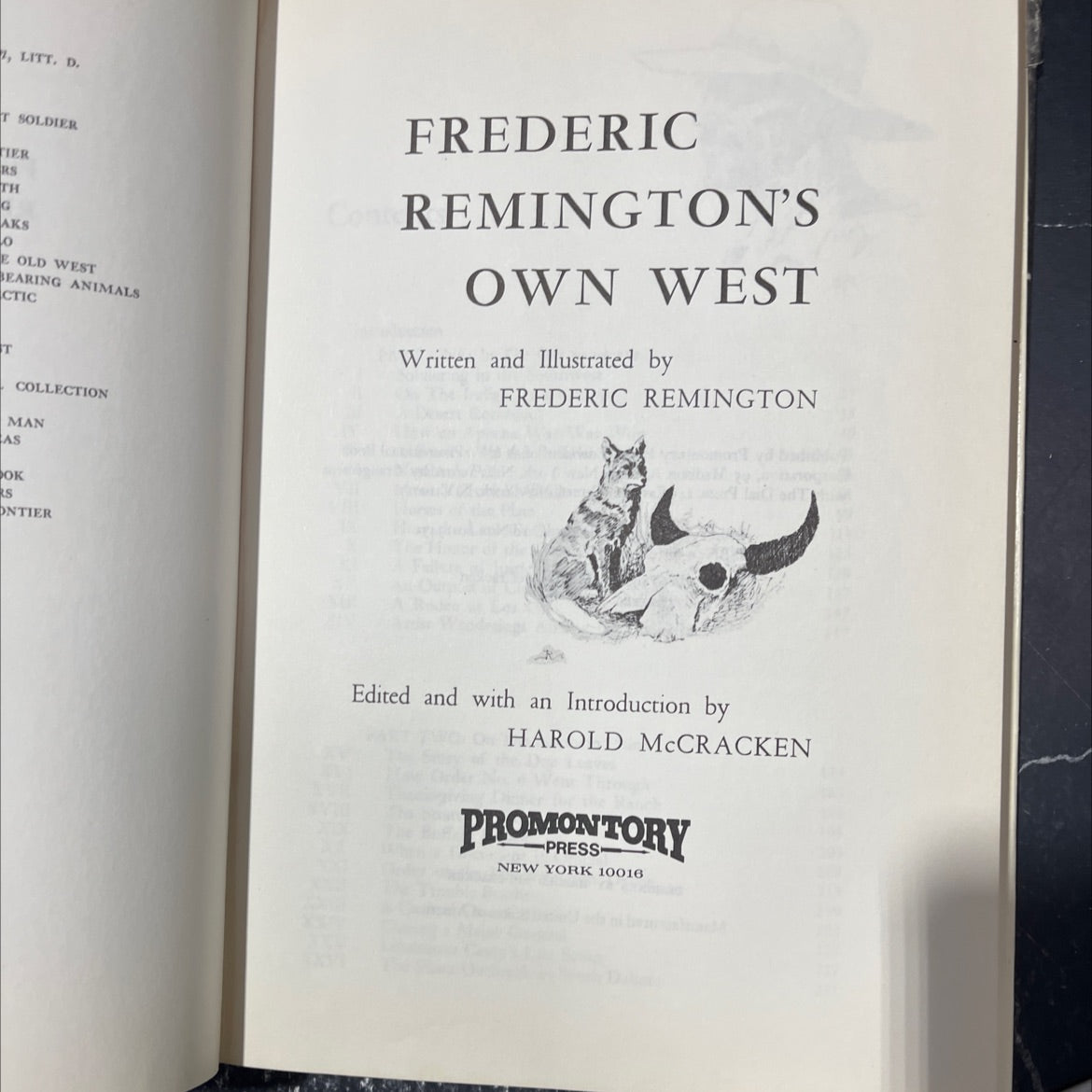 remington's own west book, by frederic remington, 1960 Hardcover image 2