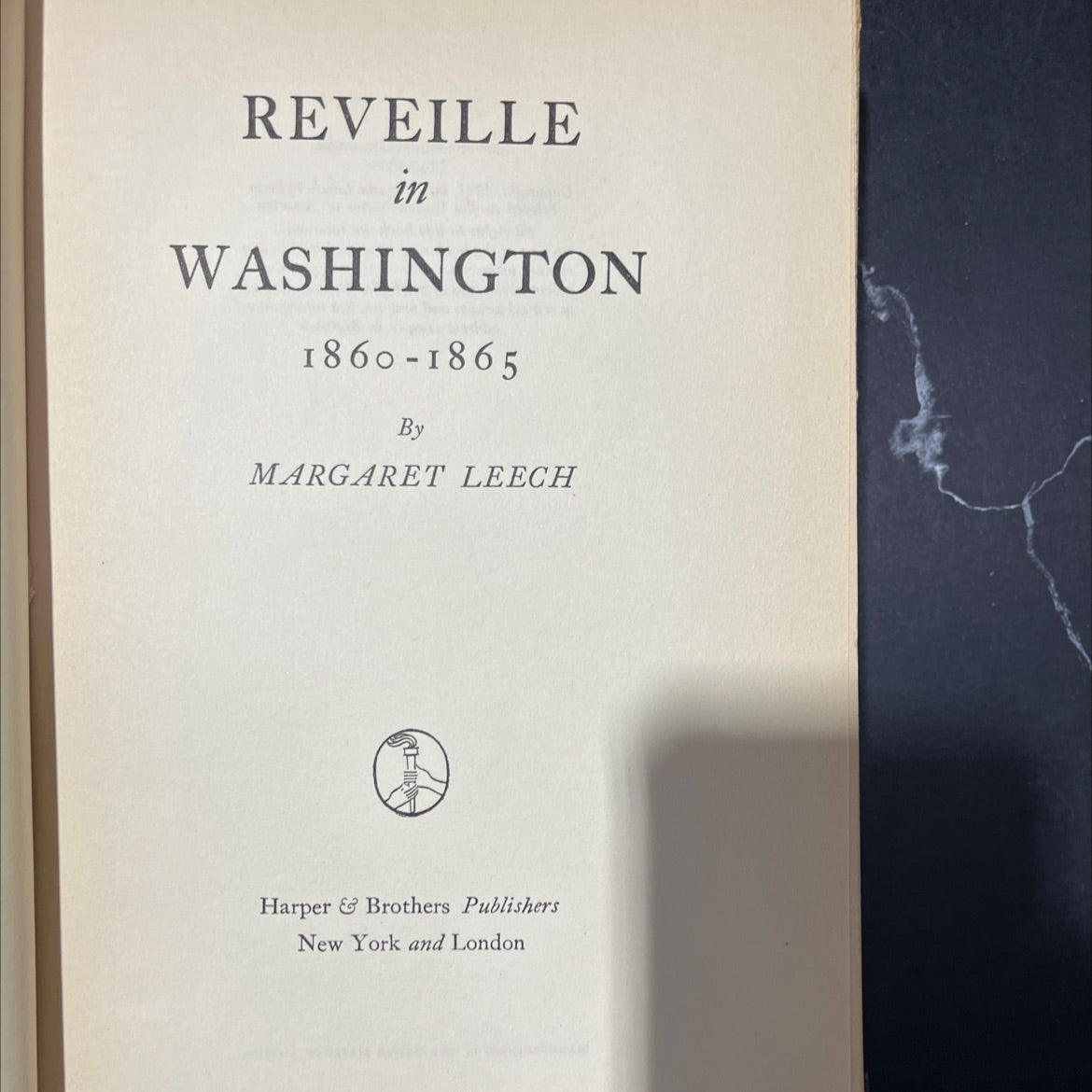 reveille in washington 1860-1865 book, by margaret leech, 1941 Hardcover image 2