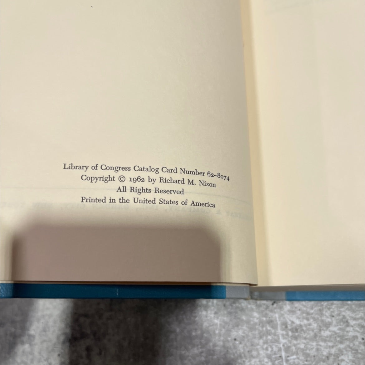 richard m. nixon six crises book, by richard m. nixon, 1962 Hardcover image 3