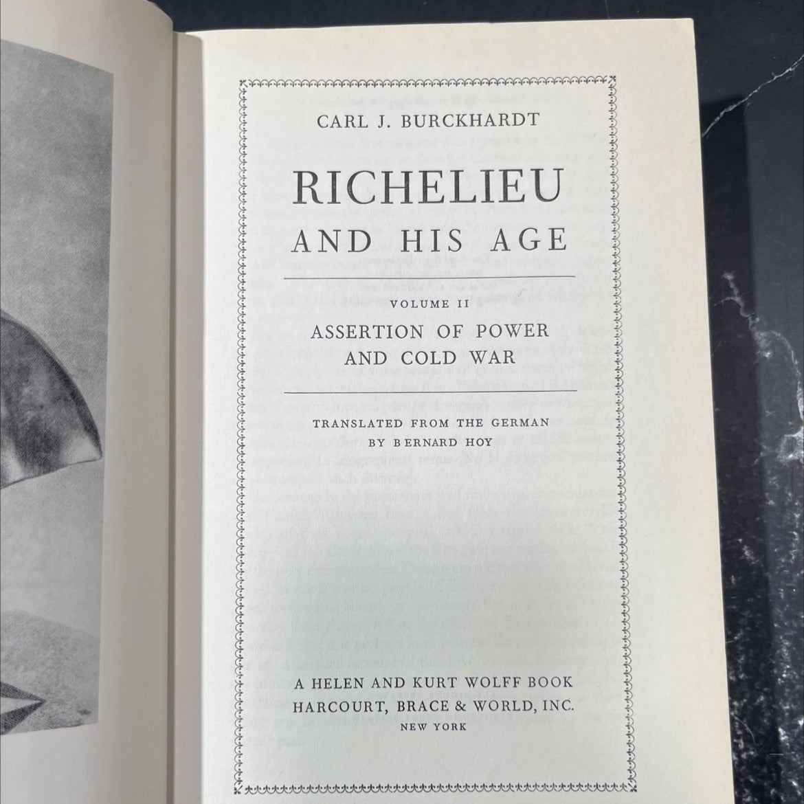 richelieu and his age volume ii assertion of power and cold war book, by carl j. burckhardt, 1970 Hardcover image 2