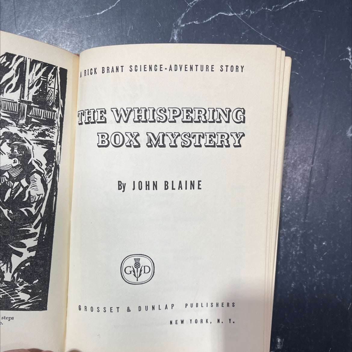 rick brant science-adventure story the whispering box mystery book, by john blaine, 1948 Hardcover image 2