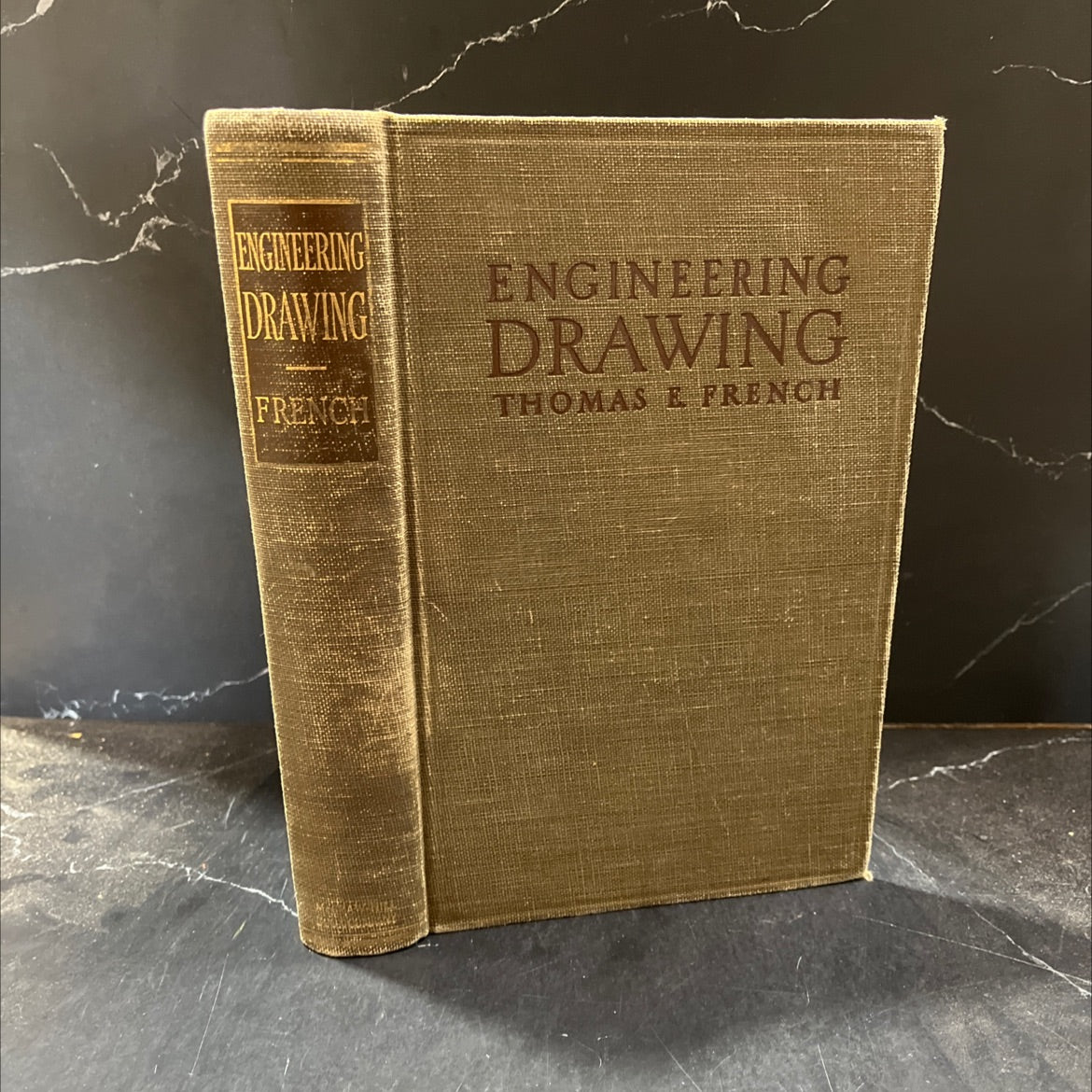 ries a manual of engineering drawing for students and draftsmen book, by Thomas E. French, 1947 Hardcover image 1