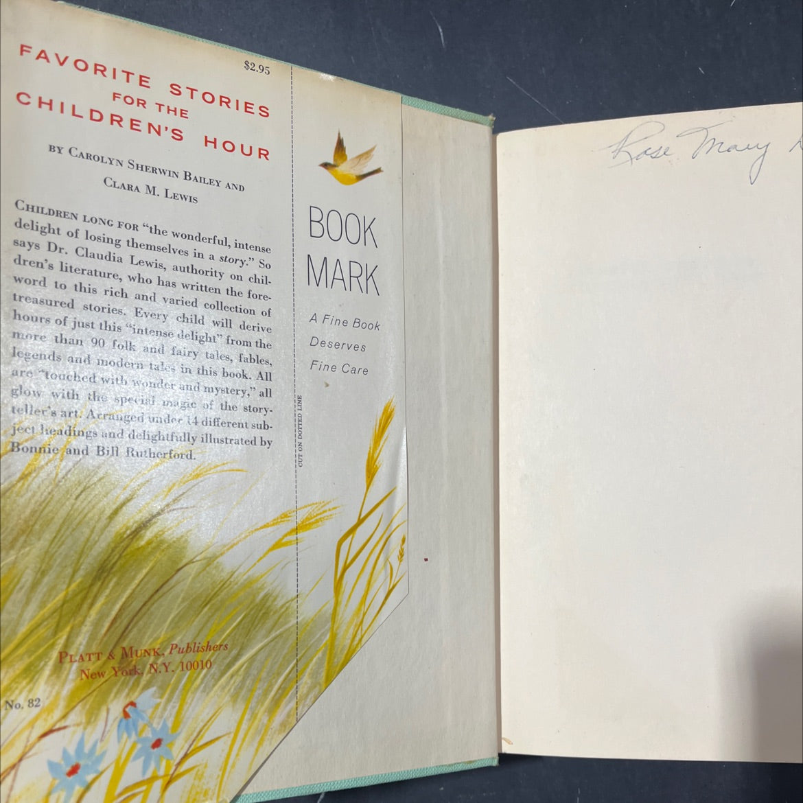 ries for the children's book, by carolyn sherwin bailey, clara m. lewis, 1965 Hardcover image 4
