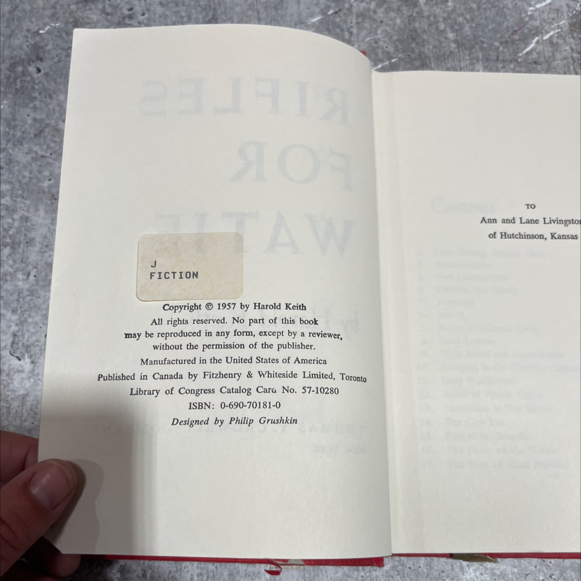 rifles for watie book, by Harold Keith, 1957 Hardcover image 3