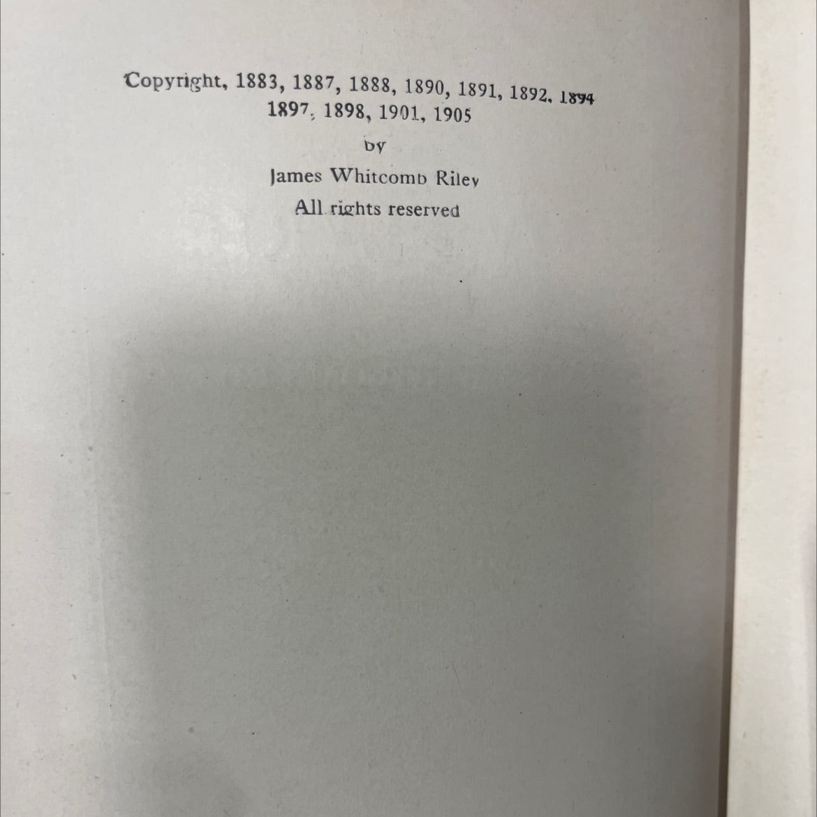 riley love-lyrics book, by james whitcomb riley, 1905 Hardcover image 3