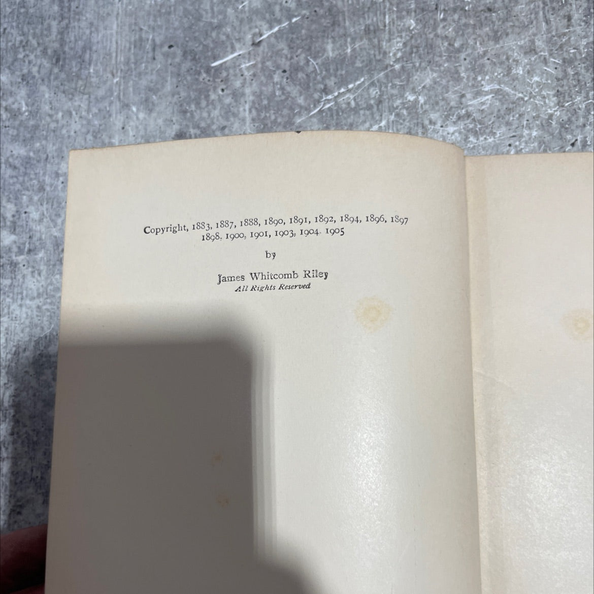 riley songs o' cheer book, by james whitcomb riley, 1905 Hardcover image 3