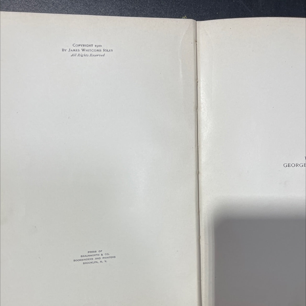 riley songs of home book, by james whitcomb riley, 1910 Hardcover image 3