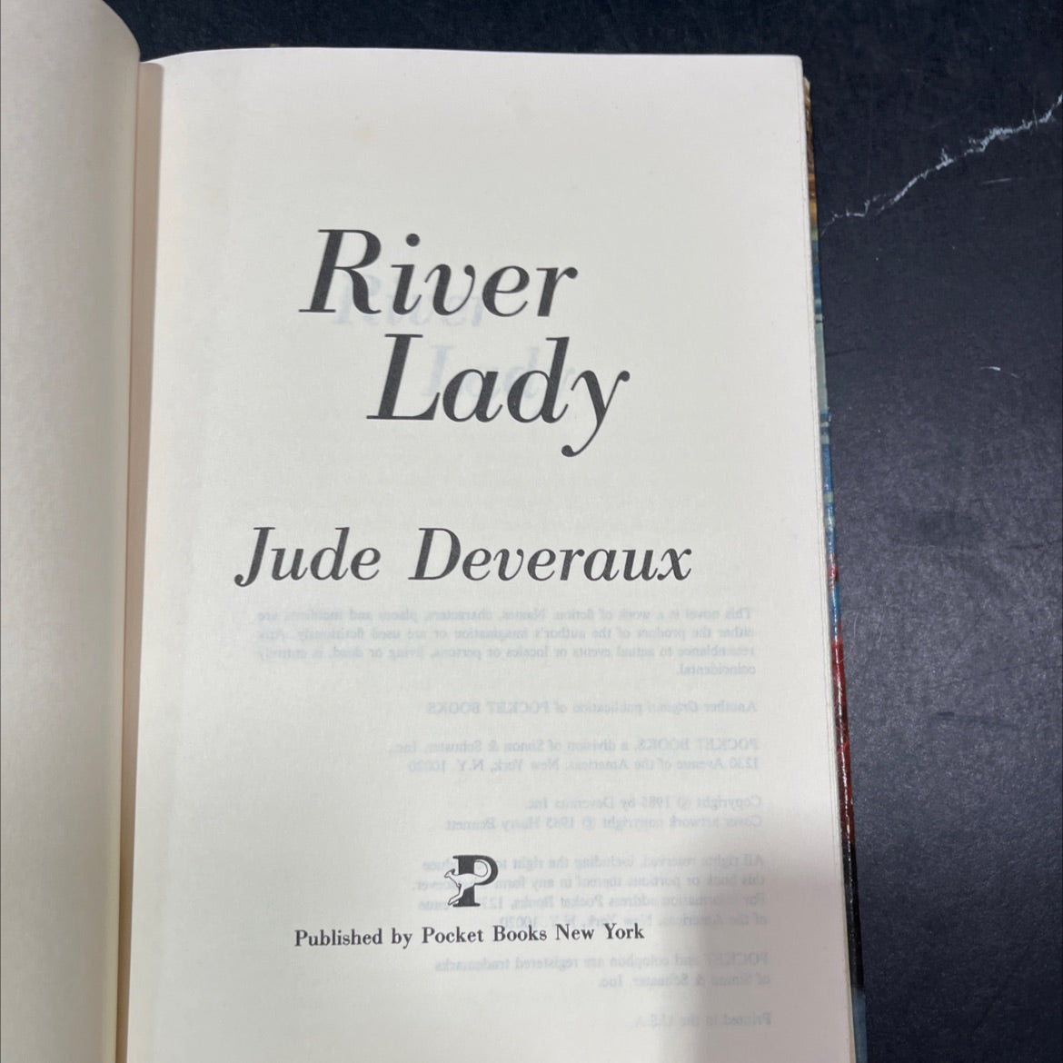 river lady book, by jude deveraux, 2008 Hardcover image 2