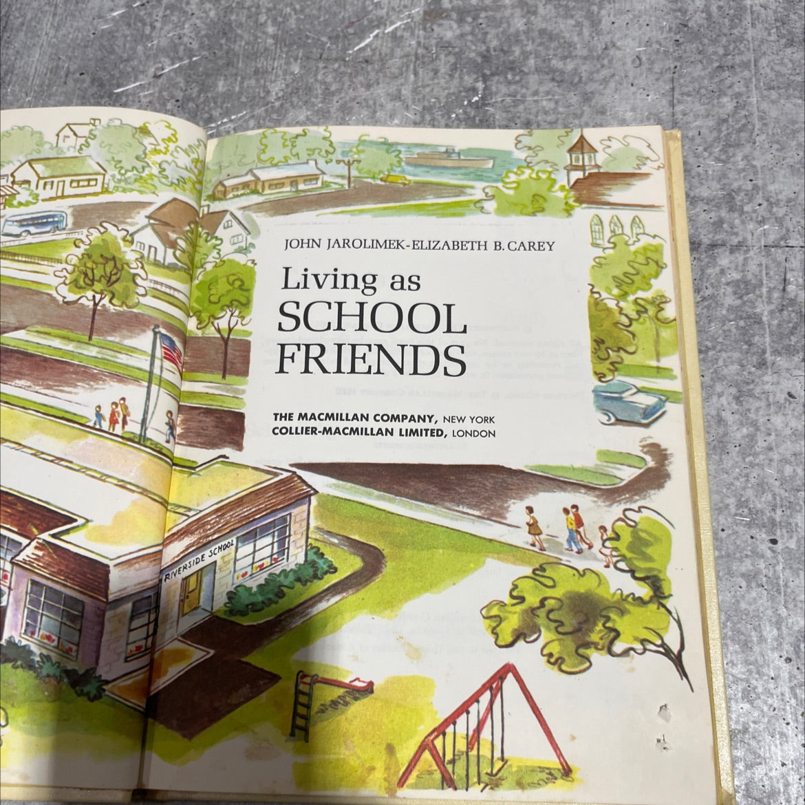 riverside school book, by john jarolimek-elizabeth b. carey, 1966 Hardcover image 2