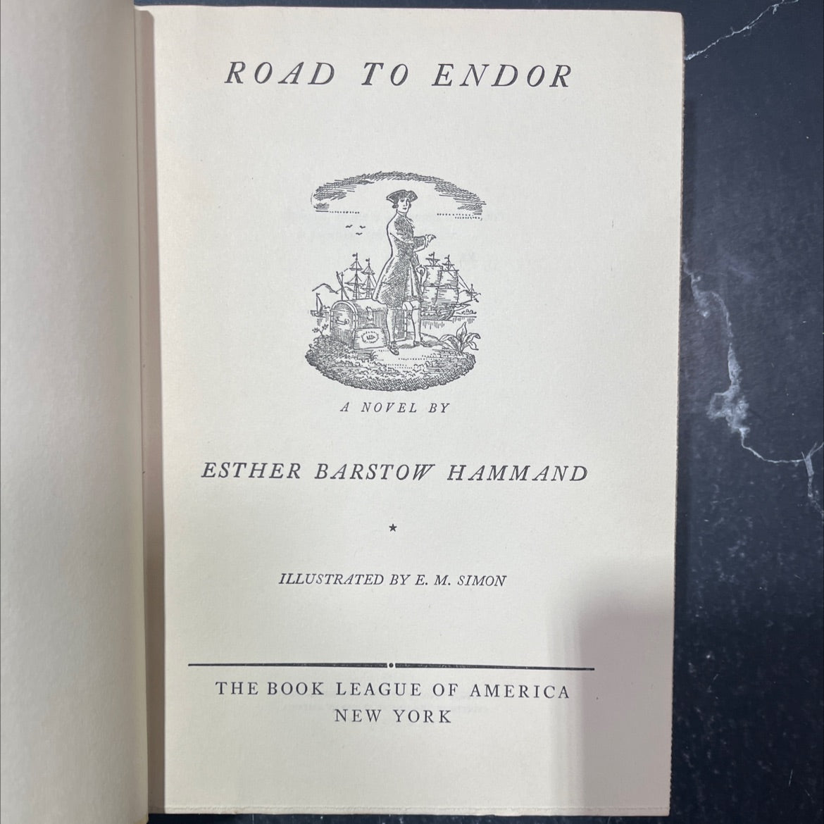 road to endors book, by esther barstow hammand, 1940 Hardcover image 2