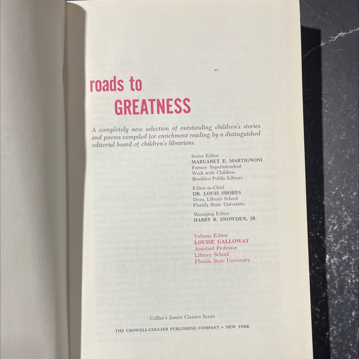 roads to greatness book, by unknown, 1964 Hardcover image 2