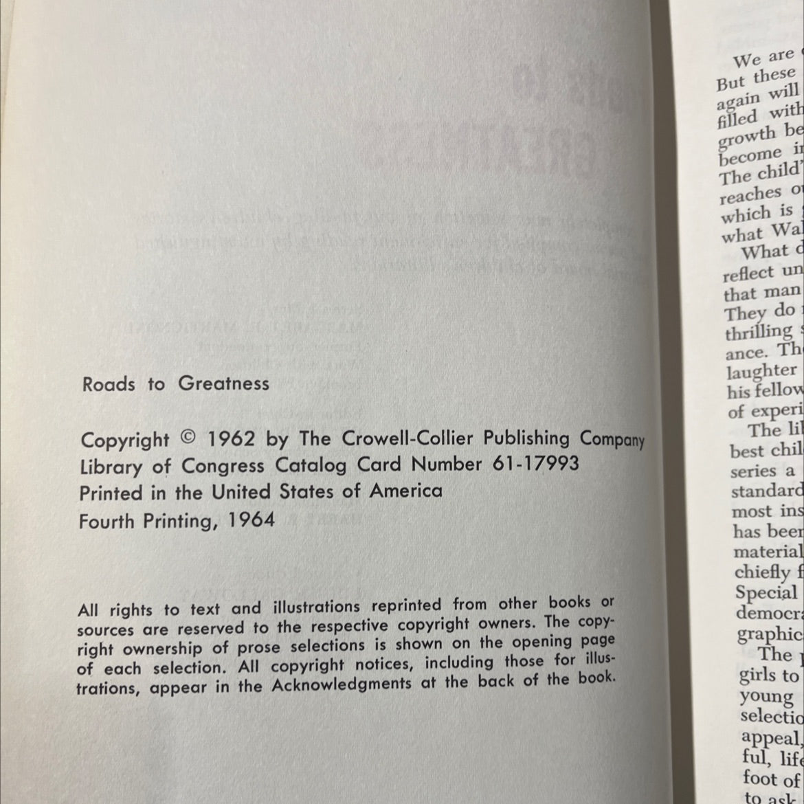 roads to greatness book, by unknown, 1964 Hardcover image 3