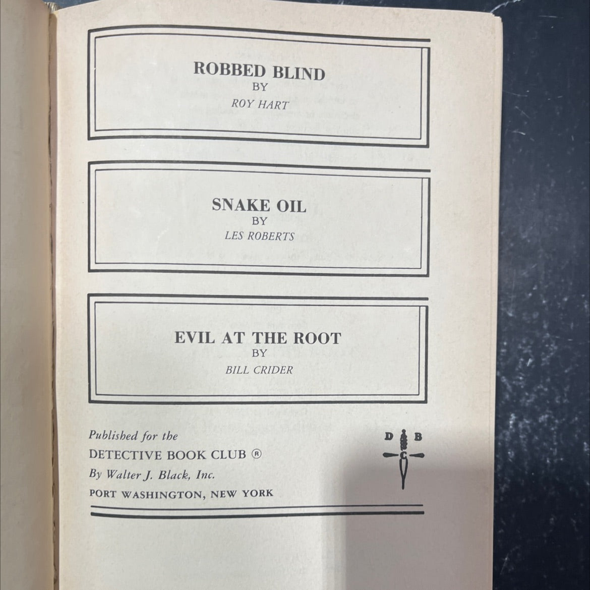 robbed blind book, by roy hart, 1990 Hardcover image 2