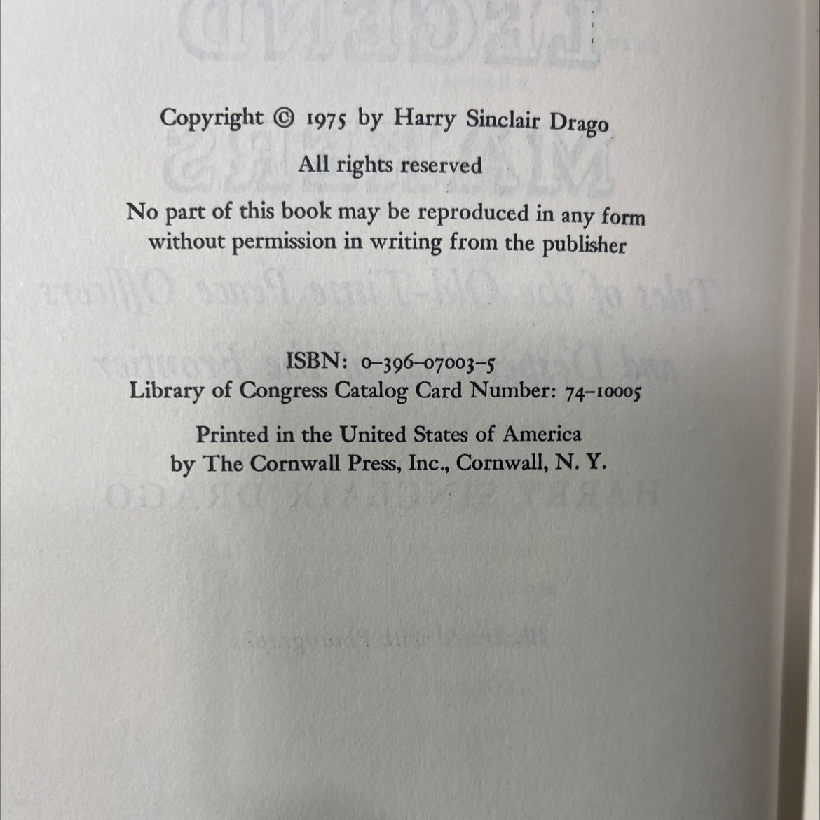 robbers and desperadoes of the frontier book, by harry sinclair drago, 1975 Hardcover image 3