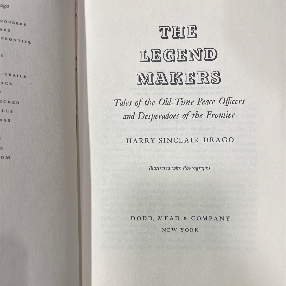 robbers and desperadoes of the frontier book, by harry sinclair drago, 1975 Hardcover image 2