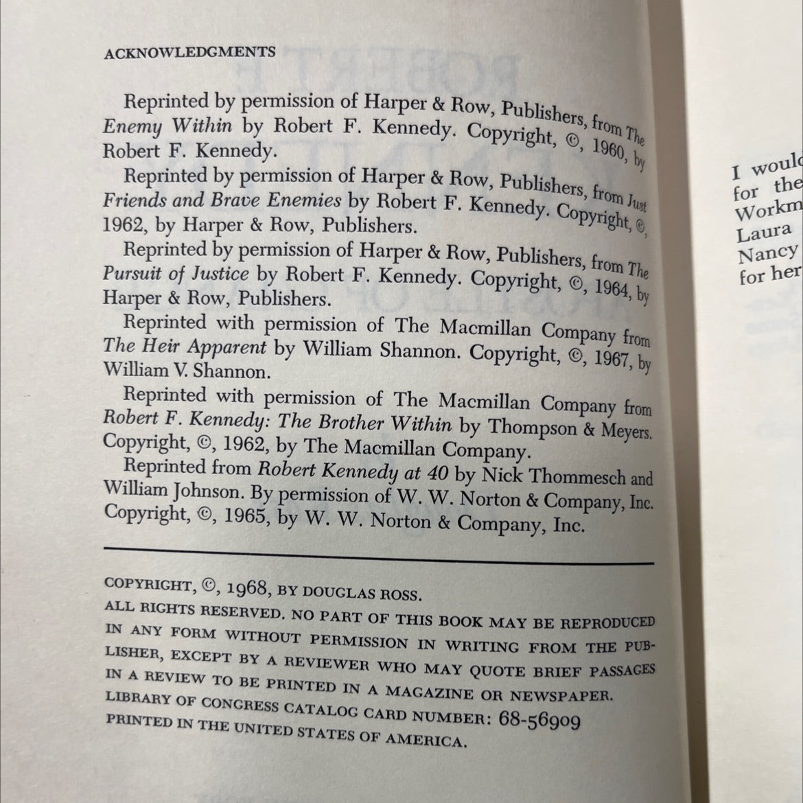 robert f kennedy: apostle of change book, by douglas ross, 1968 Hardcover image 3