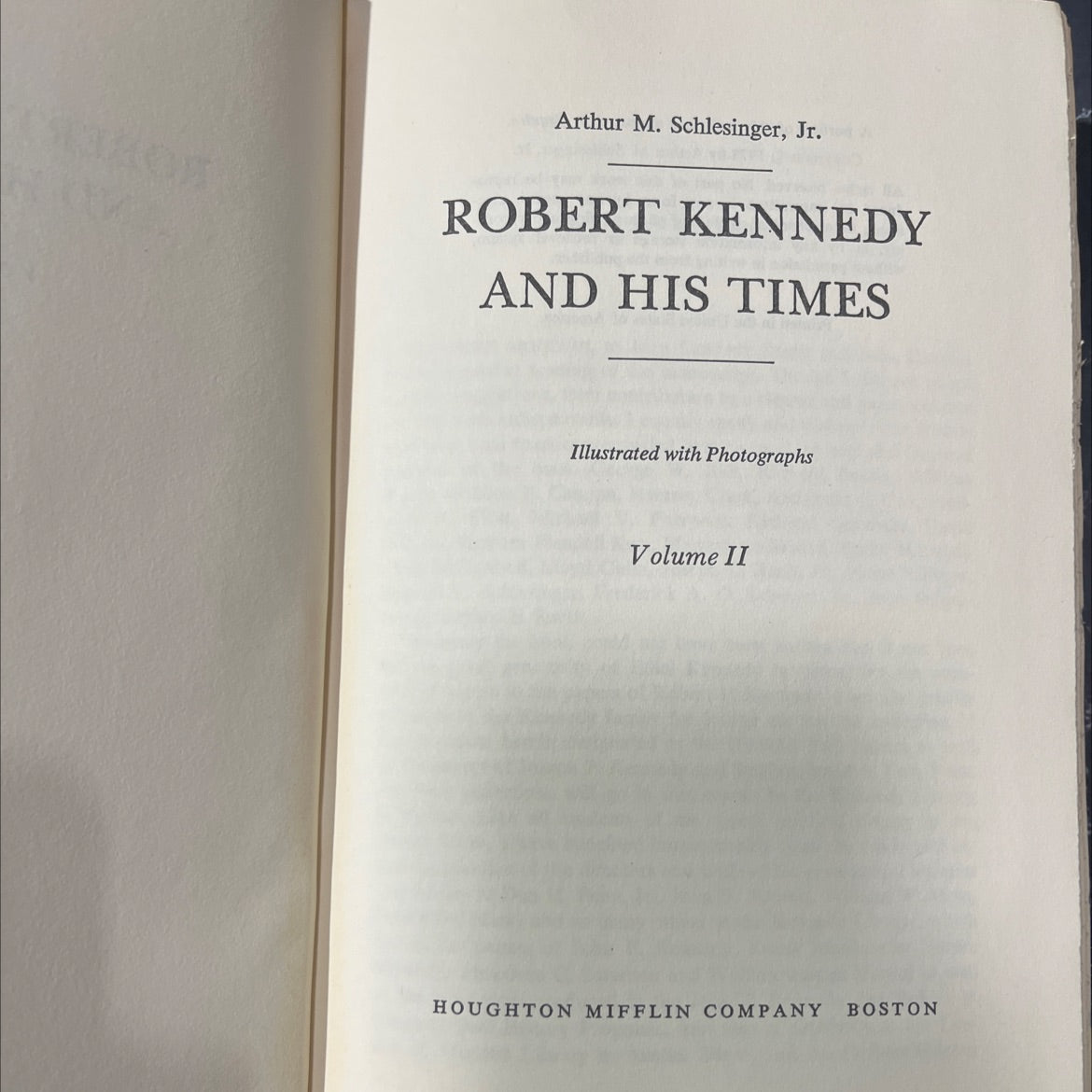 robert kennedy and his times book, by Arthur M. Schlesinger, Jr., 1978 Hardcover image 2