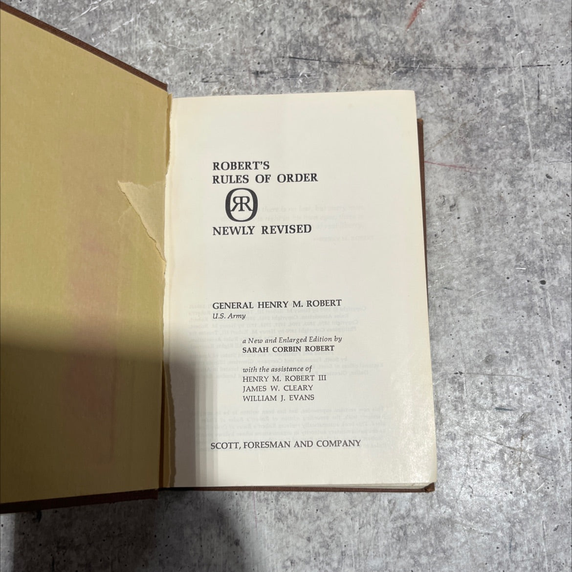 robert's rules of order r newly revised book, by henry m. robert, 1970 Hardcover image 2