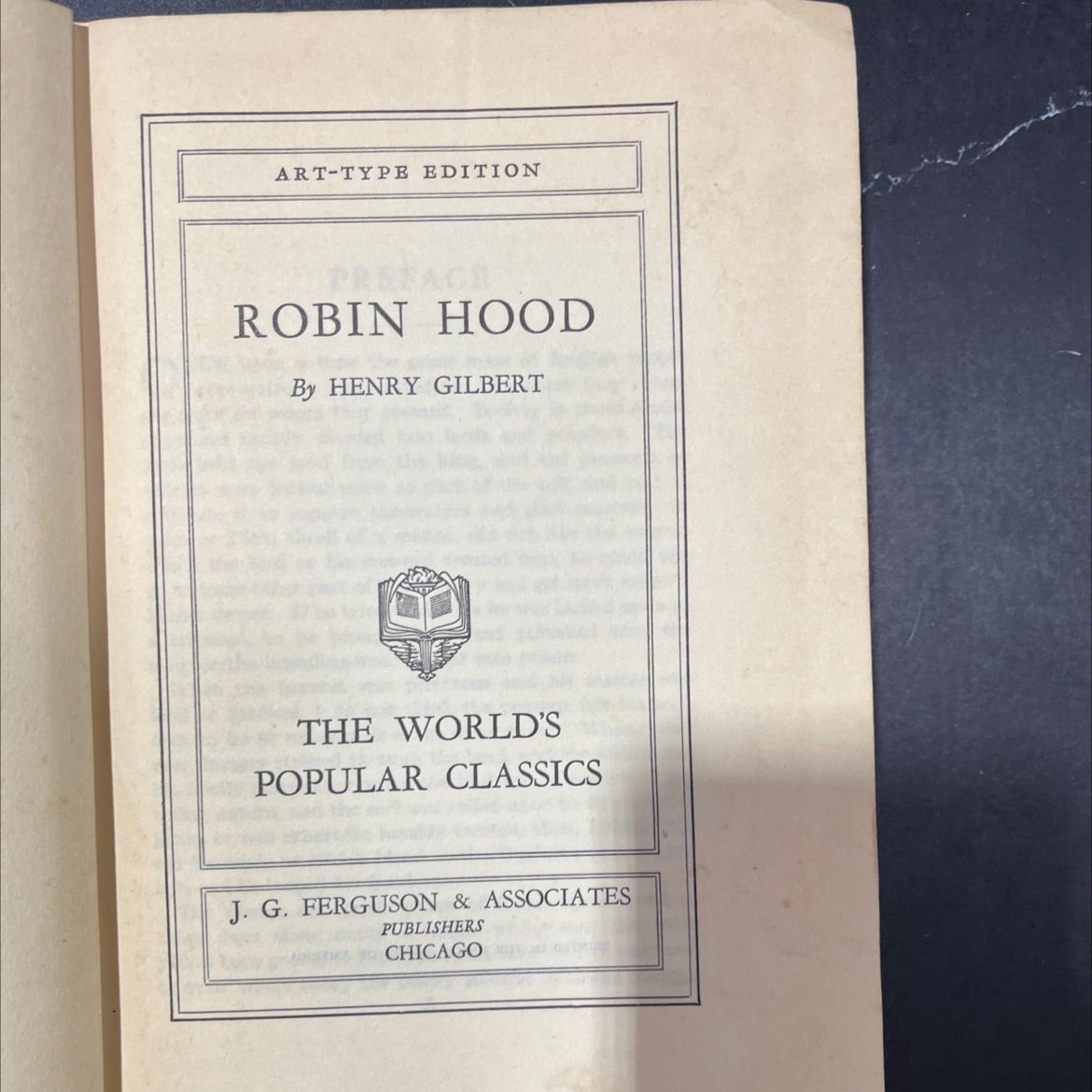 robin hood book, by henry gilbert, 2012 Hardcover image 2