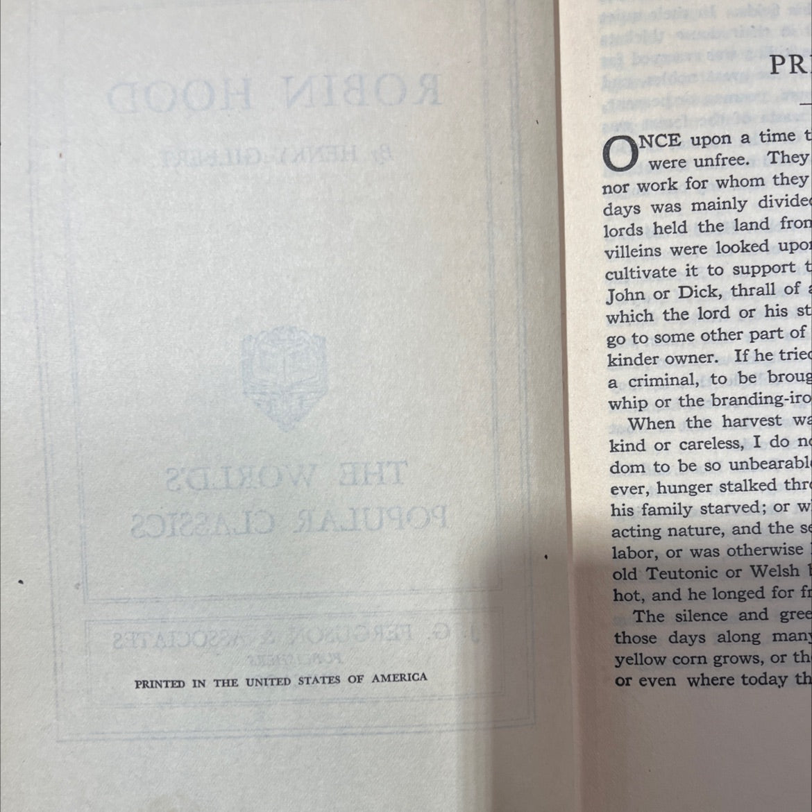 robin hood book, by henry gilbert, 2012 Hardcover image 3