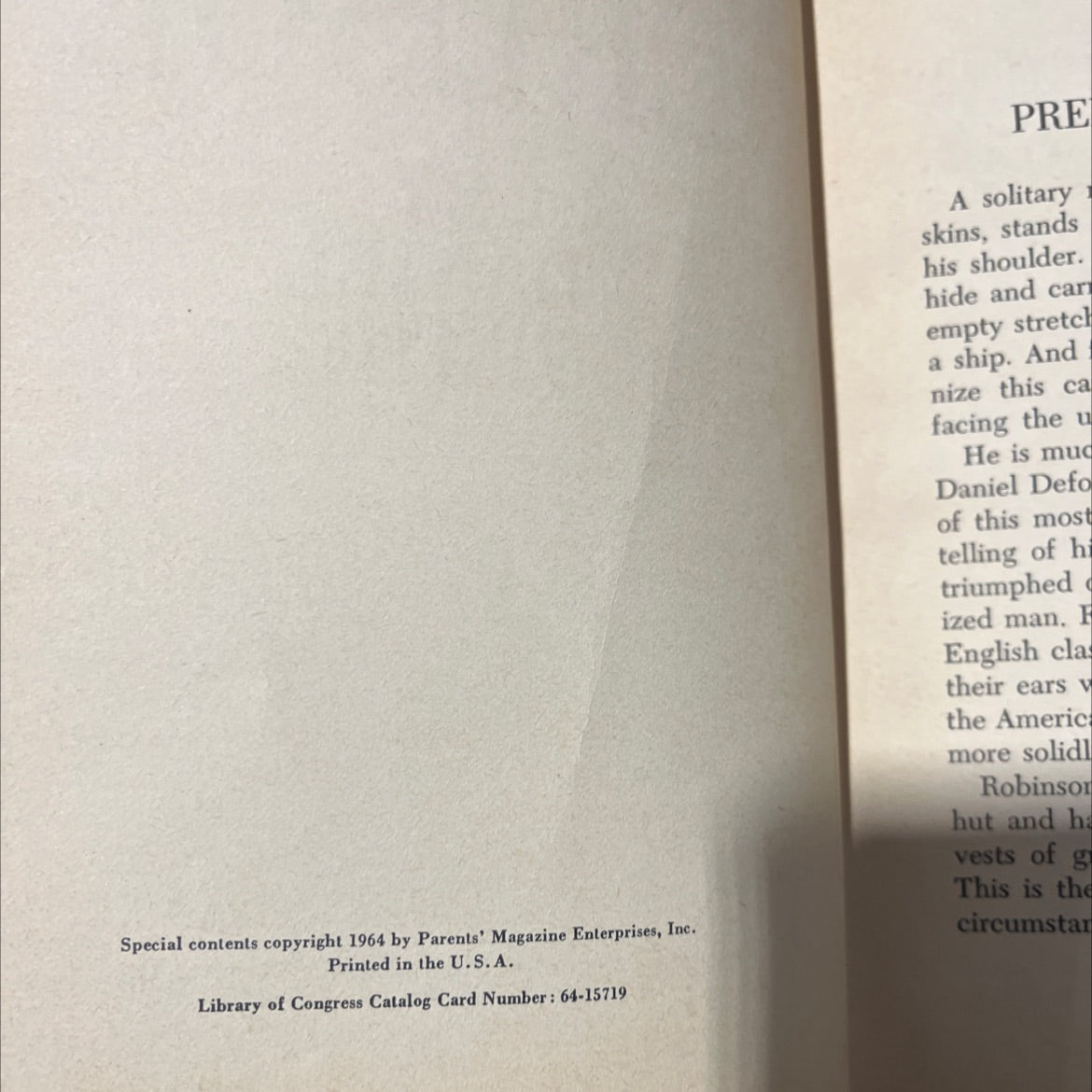 robinson crusoe book, by daniel defoe, 1964 Hardcover image 3