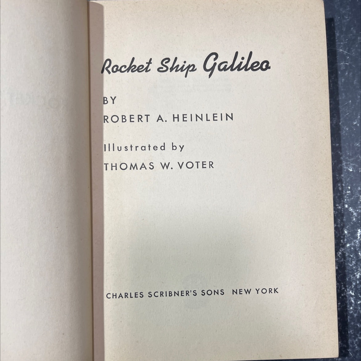 rocket ship galileo book, by robert a. heinlein, 1947 Hardcover image 2