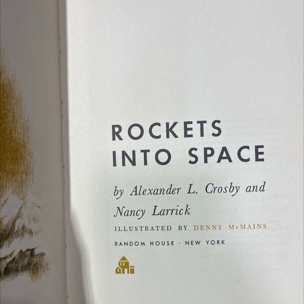 rockets into space book, by Alexander L. Crosby and Nancy Larrick, 1959 Hardcover image 2