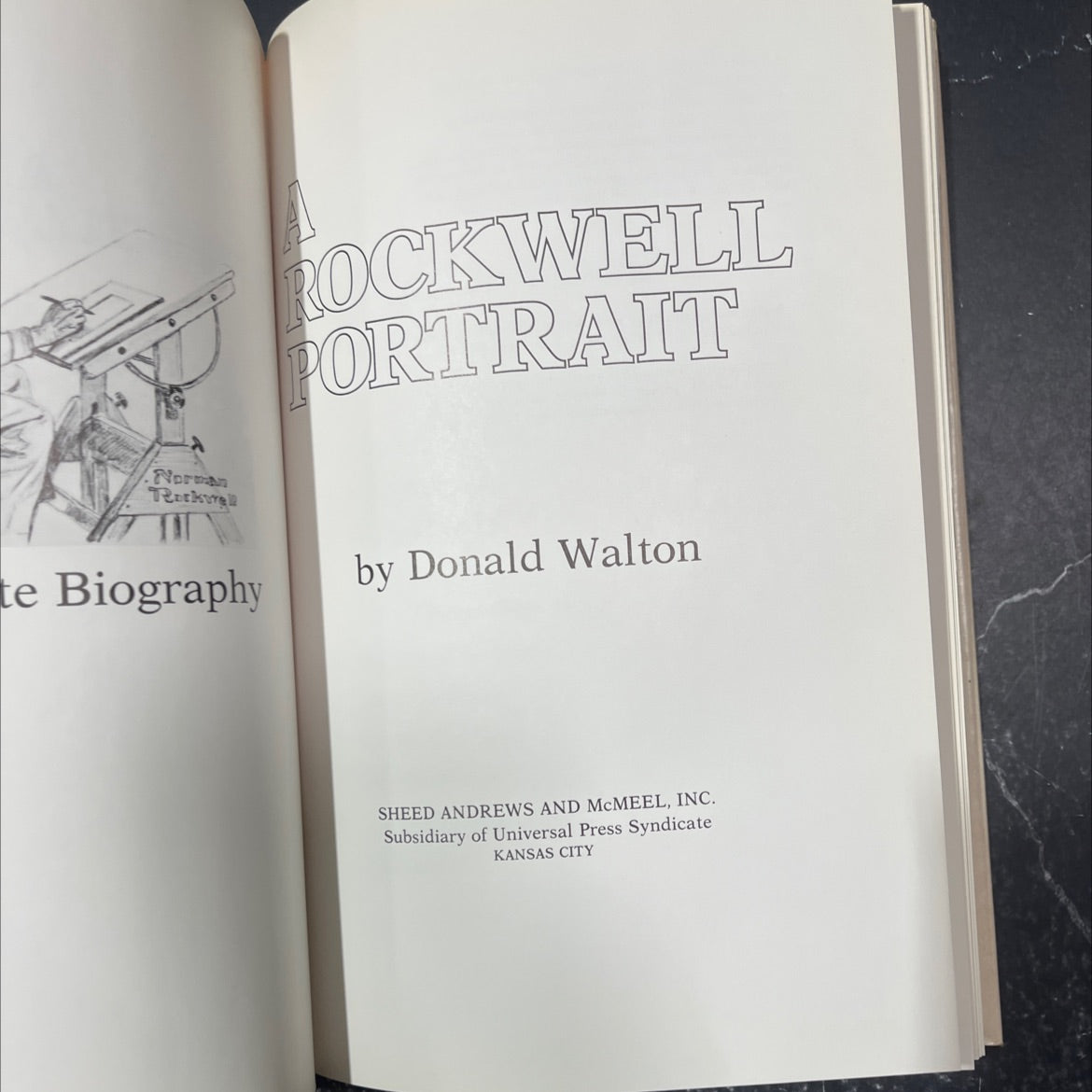 rockwell portrait: an intimate biography book, by donald walton, 1978 Hardcover image 2