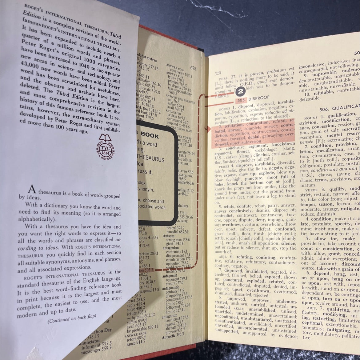 roget's international thesaurus book, by unknown, 1962 Hardcover image 4