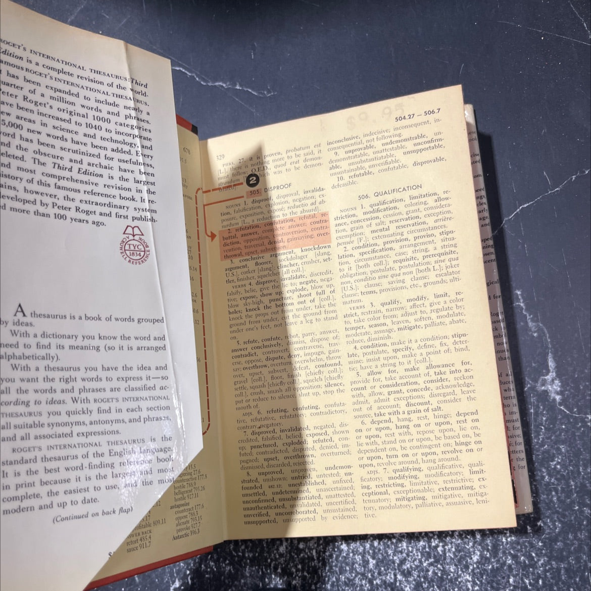 roget's international thesaurus book, by peter roget, 1962 Hardcover image 4